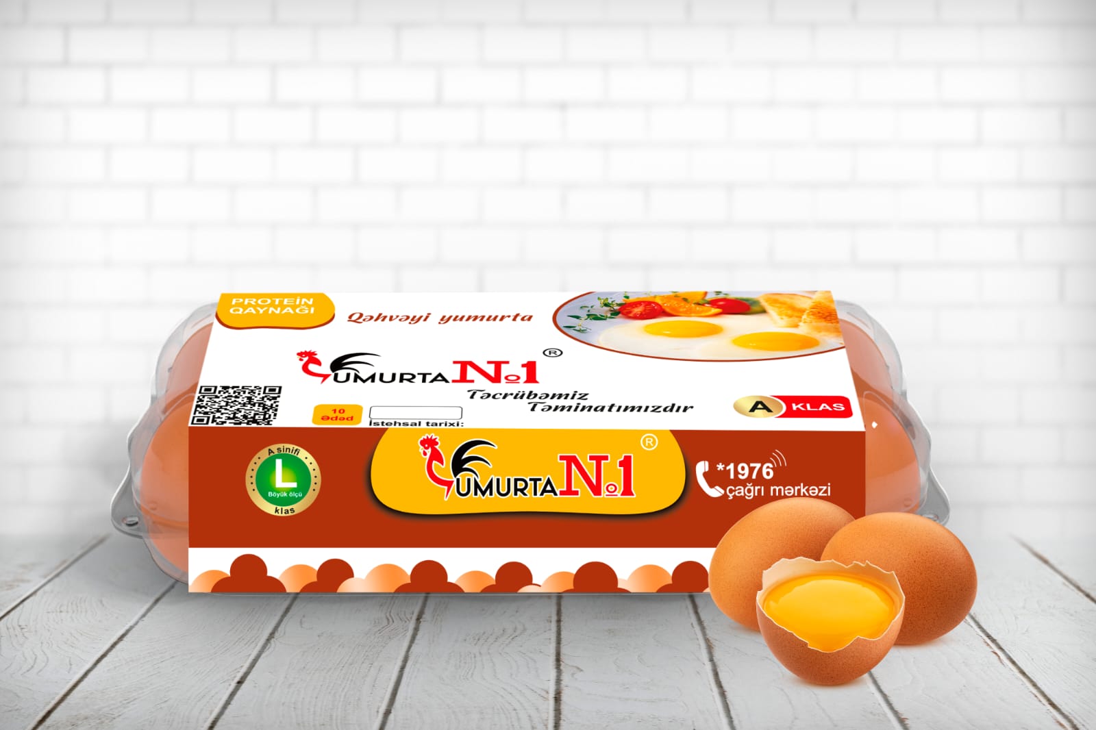 Yumurta N1 Class A 10-lu qablaşdırma